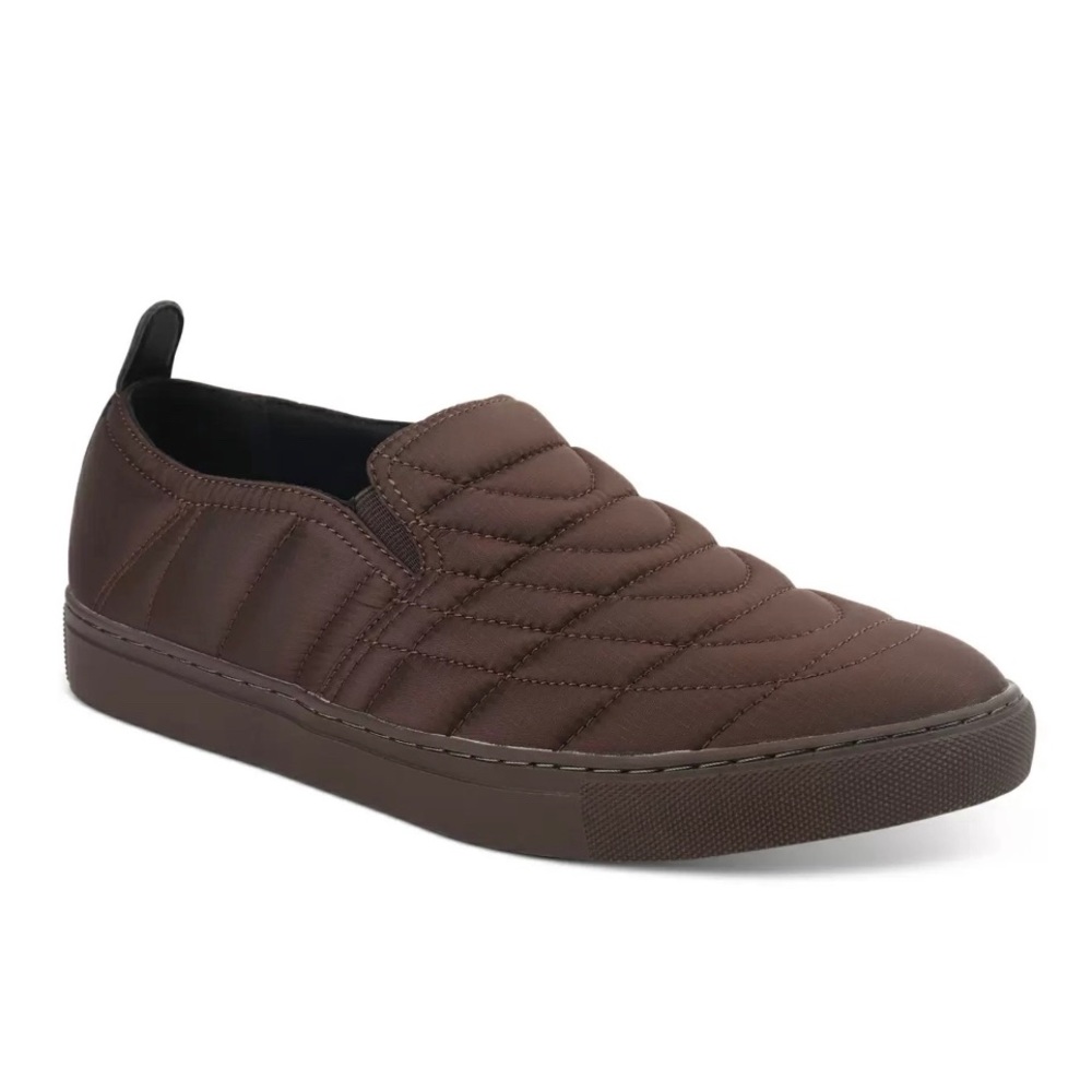 Alfani Copper Chocolate Quilted Slip-On Sneakers Size 11.5M, New in Box - Picture 11 of 11